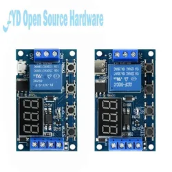 1 canale 5V relè 6-30V modulo relè OFF/ON interruttore Trigger Time Delay Circuit Timer ciclo 999 minuti regolabile XY-J02