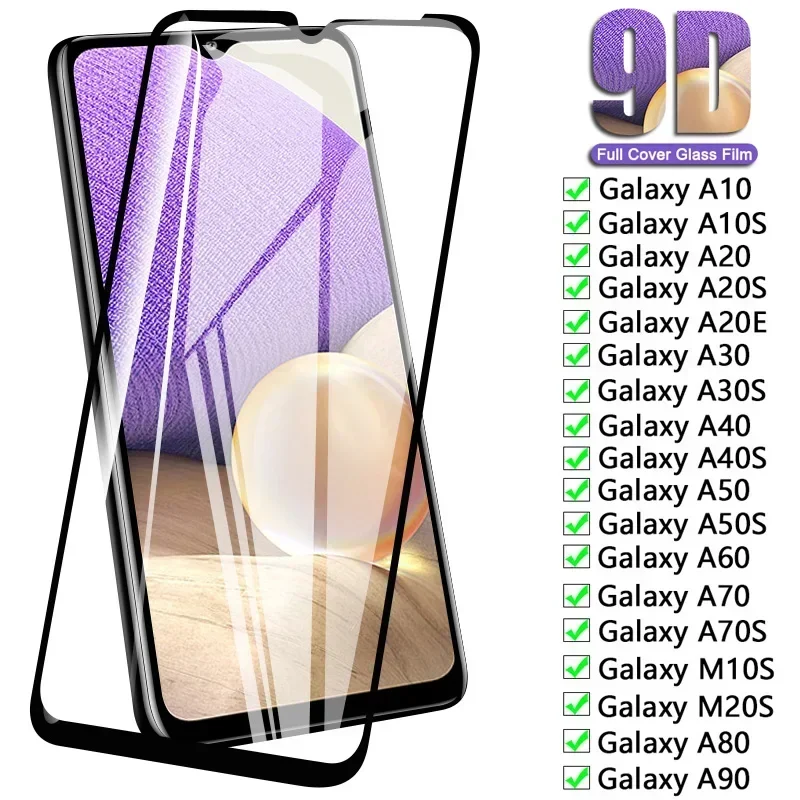 

9D Anti-Burst Tempered Glass For Samsung galaxy A90 A80 A70 A60 A50 A40 A30 A20 A10 M10S M20S A10S A20E A40S A30S glass Film