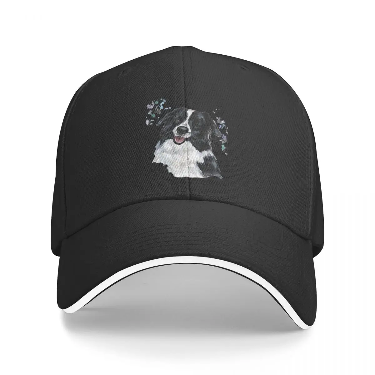 Watercolour Border Collie Baseball Cap Hat Baseball Cap dad hat Women's Beach Visor Men's