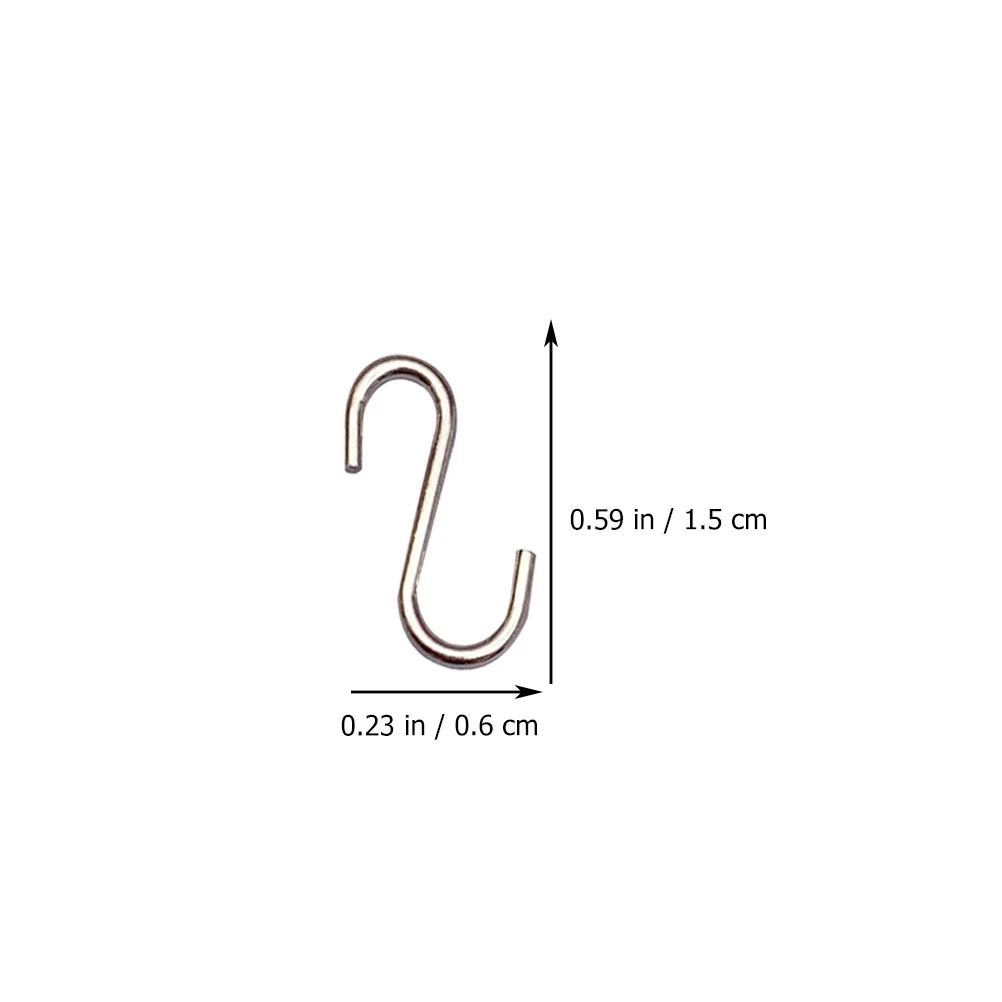 

10Pcs Miniature Hooks Solid Metal for Dollhouse Kitchen Organization Nursery Supplies Tiny House Kit Mini Hook