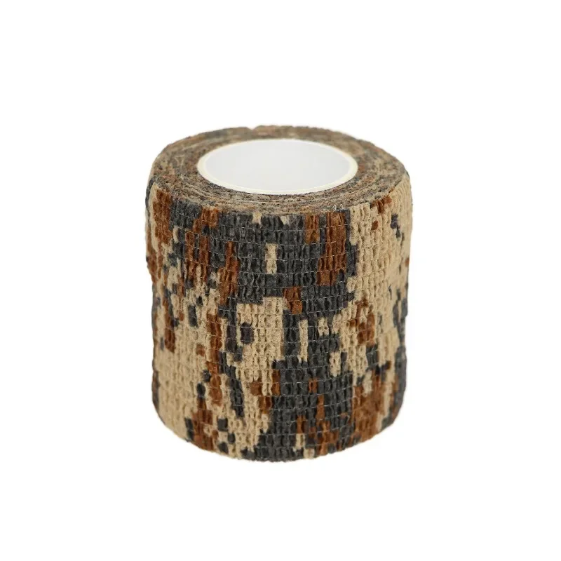 Elastic Wrap Tape Adhesive Outdoor Hunting Camouflage Stealth Tape Waterproof Wrap Durable Self Adhesive Elastic Bandage