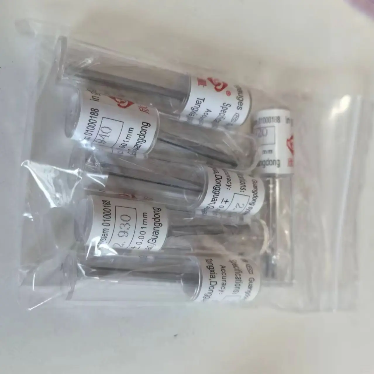 Steel pin gauge Dia 2.6/3.4/2.7/3.3mm each 2pcs total 8pcs