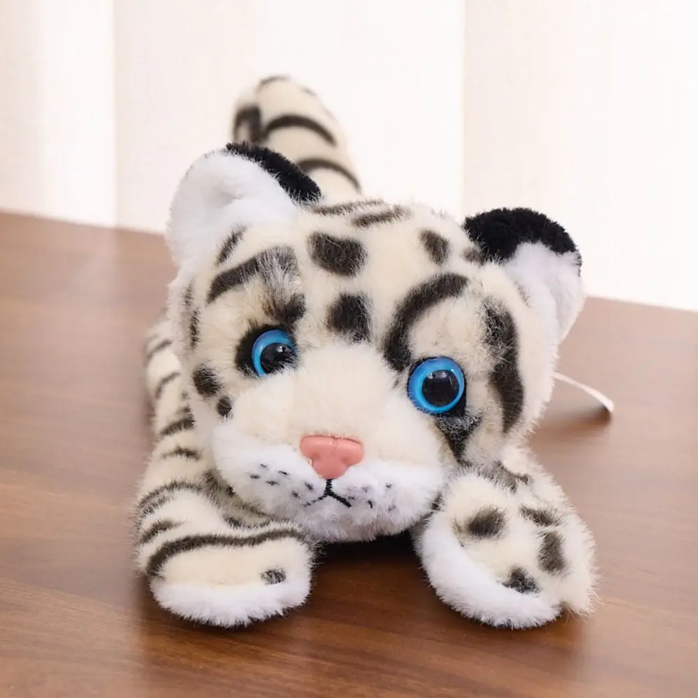 Knuffels Slap Armband Serie Polsstijl Zachte Slap Armband Schattig 20cm Gesimuleerd Sneeuwluipaard Kerstmis