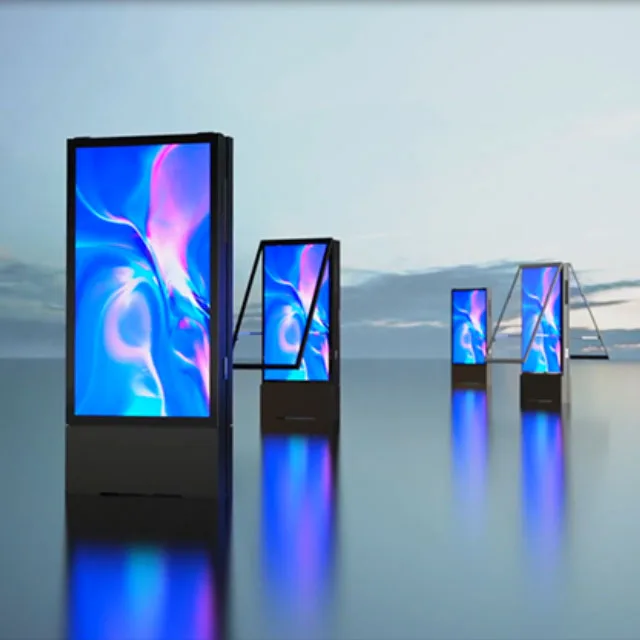 Двусторонний экран дисплея Водонепроницаемый рекламный плеер Открытый плакат с цифровыми вывесками