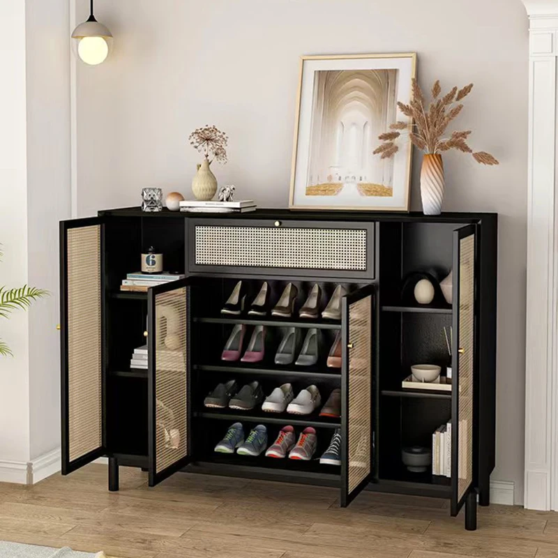 Narrow Vertical Nordic Shoe Cabinet Space Saving Black Quality Shoe Cabinet Space Saving Organizador De Zapatos Furniture