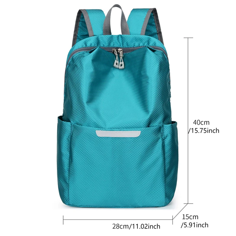 New Style Women's Business Backpack Nylon Solid Color Large Capacity Student Schoolbag Waterproof Hiking Travel Backpack 2024