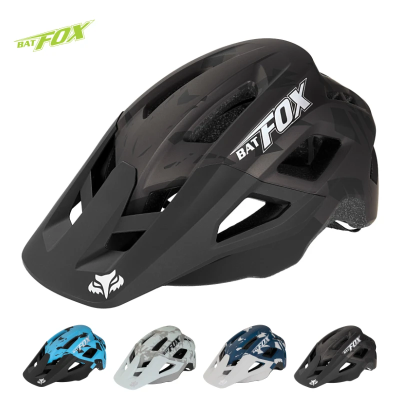 

BATFOX Bike Helmet Overall Molded Mountain Road Helmet Ultralight Men Bicycle Cycling Equipment DH AM Casco Ciclismo Bicicleta