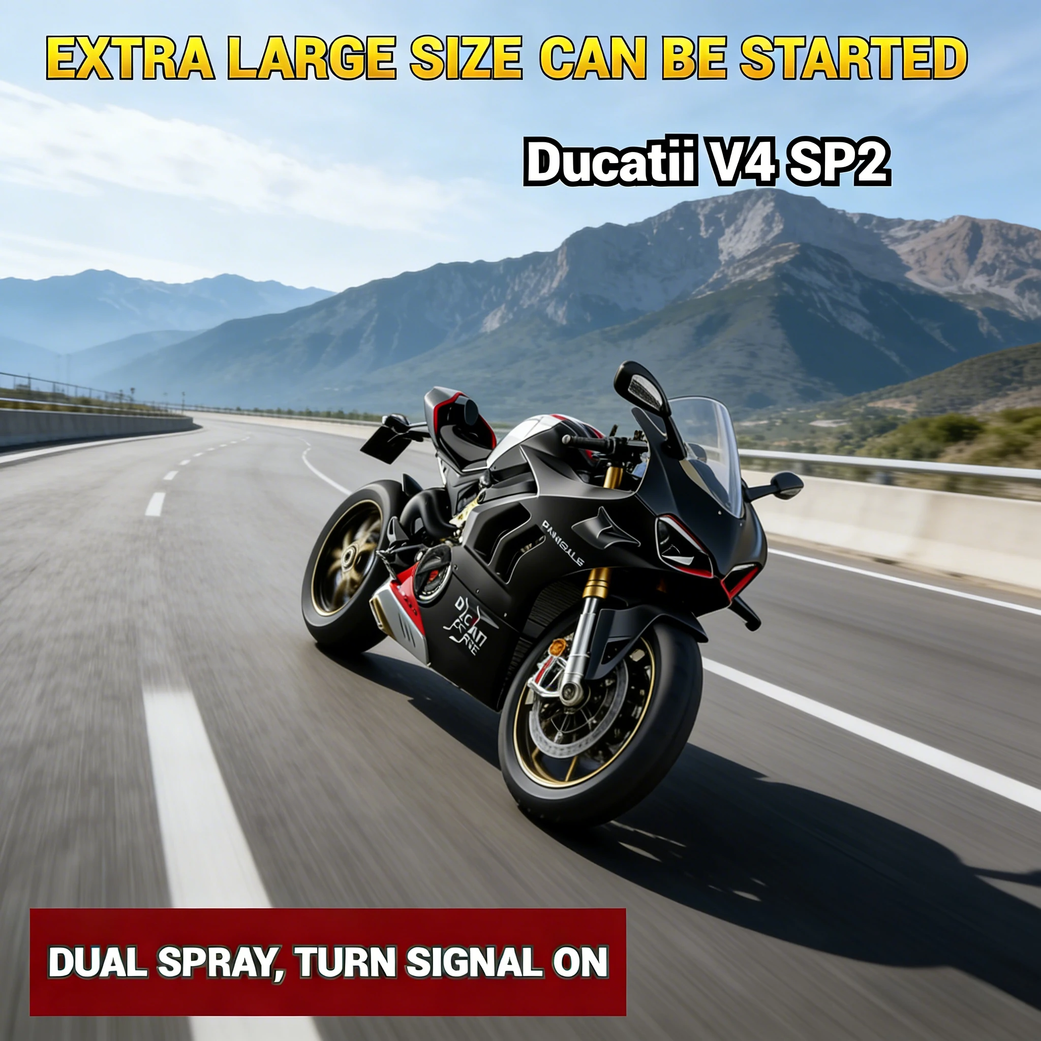 

1/6 Large Size Matte Spray for Ducati V4R Racing Replica Alloy Motorcycle Model | Collector Toy & Birthday Gift for Boys