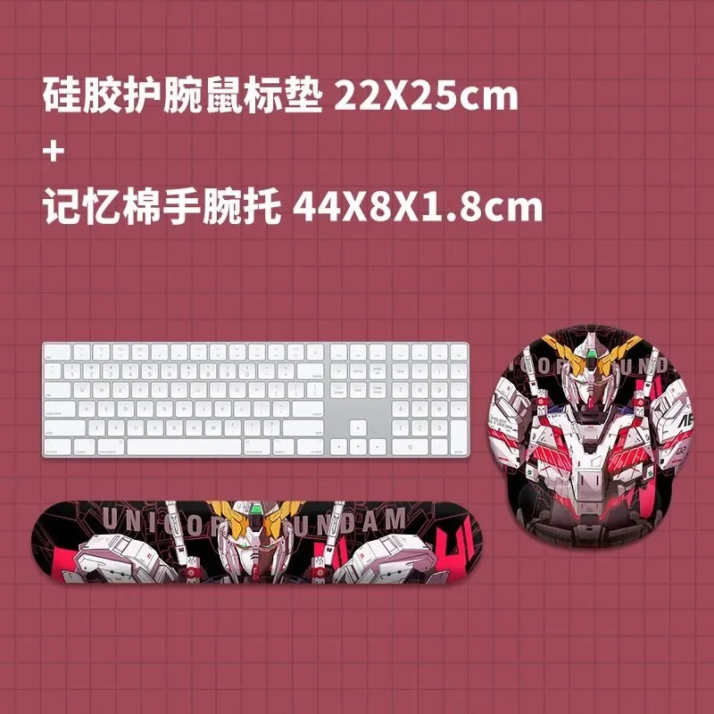 La migliore vendita Gundam Mobile Suit Creative Cool tappetino per Mouse in Silicone per ragazzi E ragazze E-Sports Game Office tiping Pad da polso