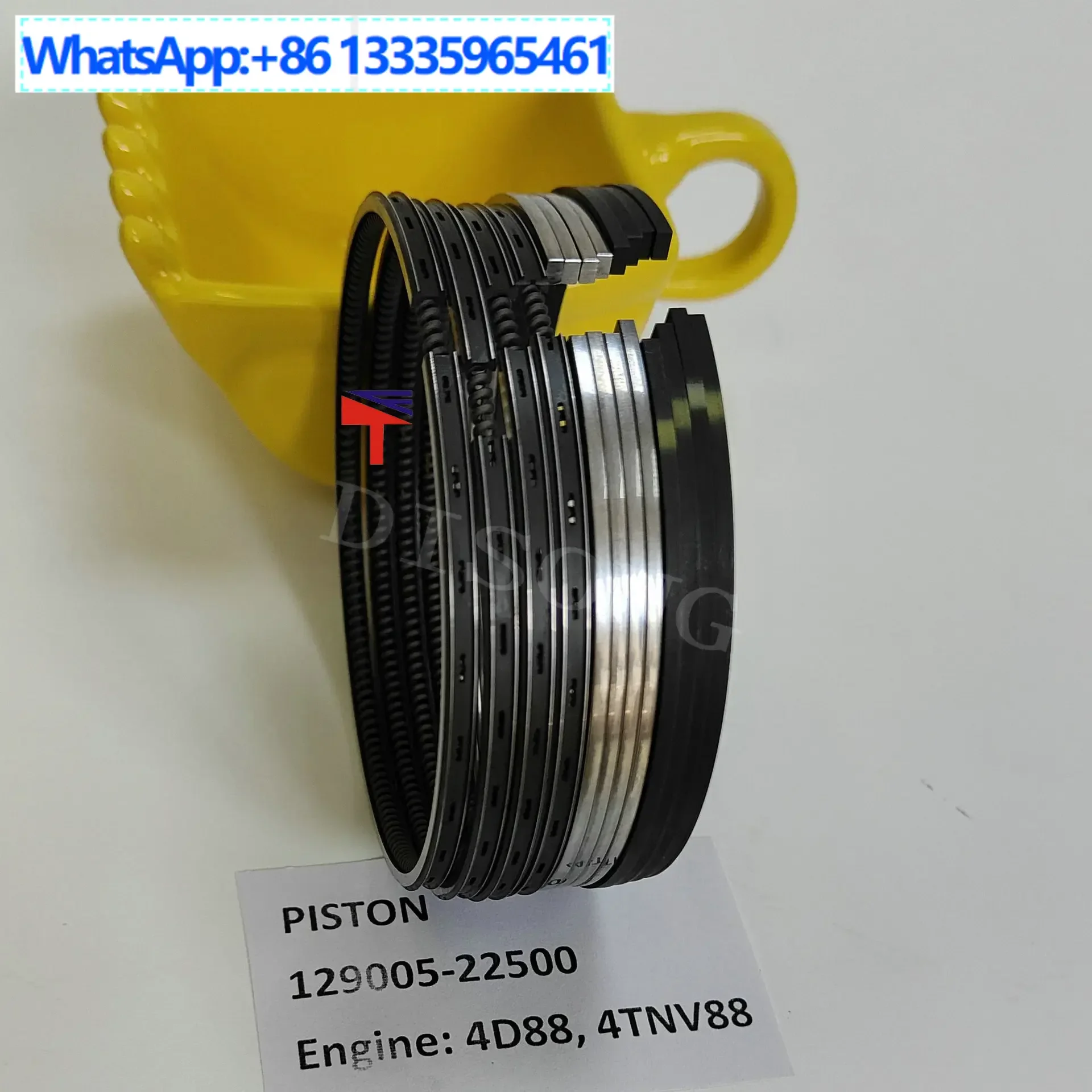 

2PCS piston ring 129005-22500 for Yanmar 4D88 4TNV88 engine parts