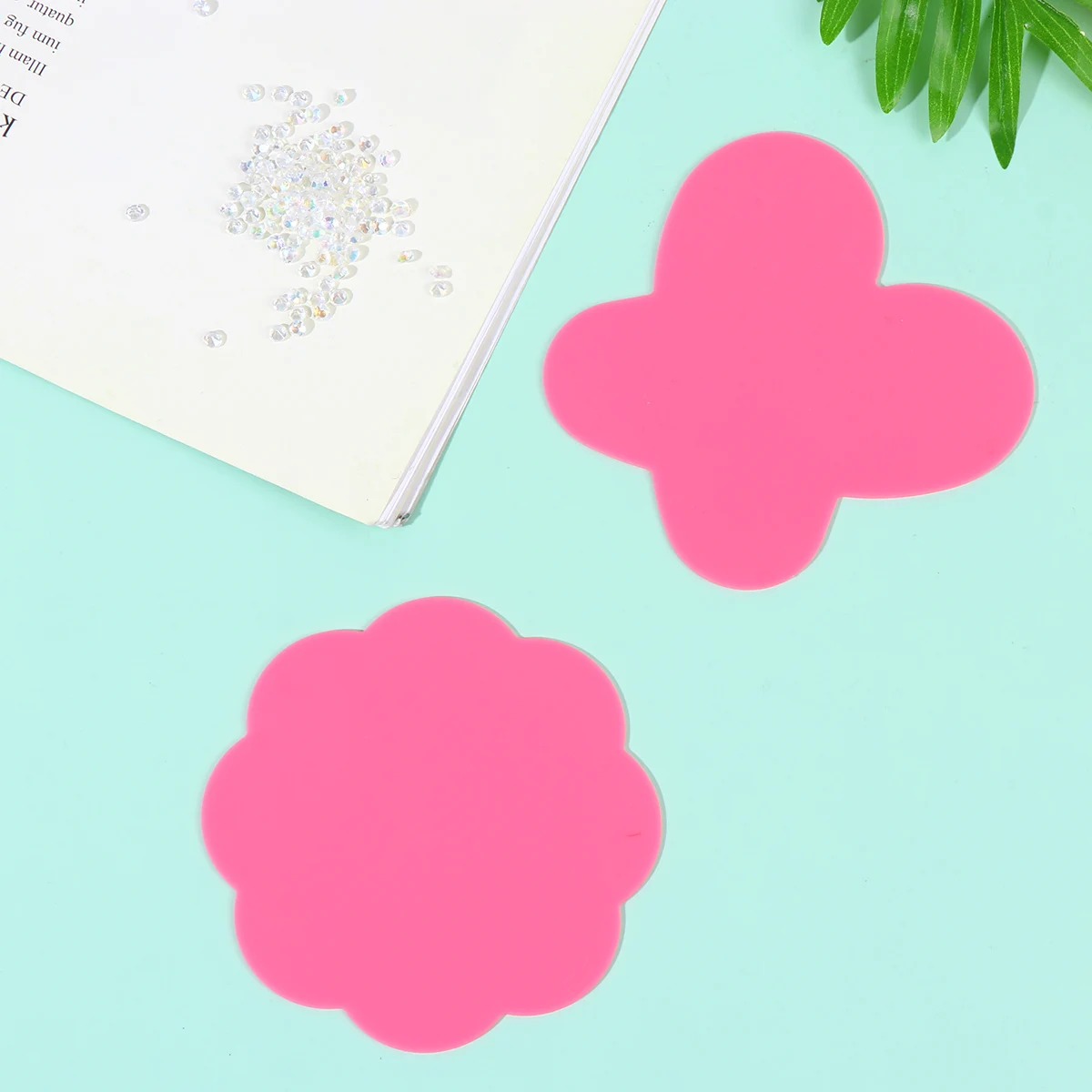 

3 Bags Nail Pads Painting Palette Art Fashionable Stylish Tray Silicone