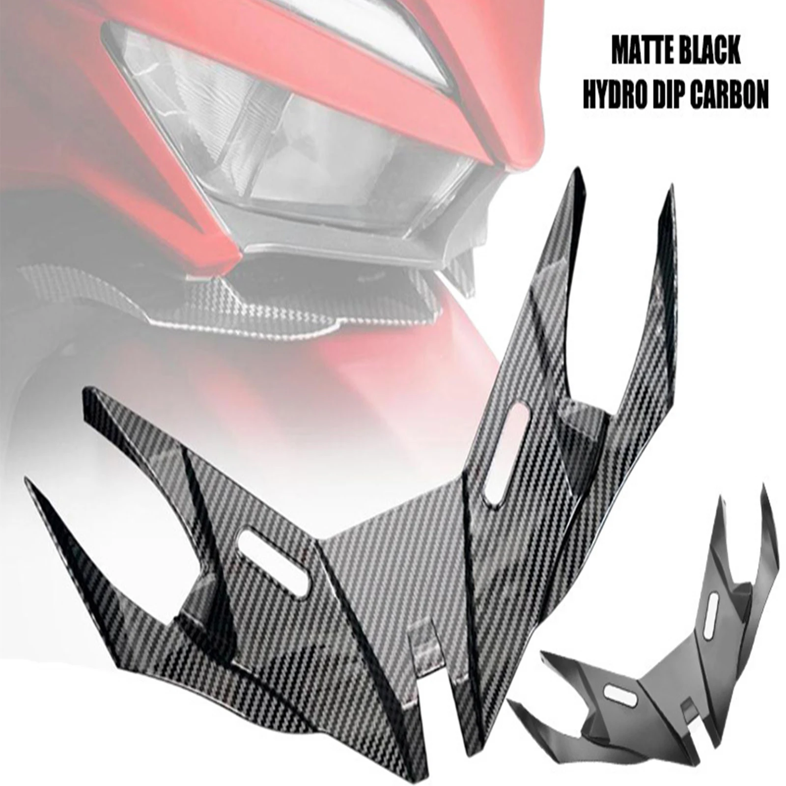 

Motorcycle Front Fairing Winglet Wing Guard Cover Front Spoiler Aerodynamic Trim Spoiler Winglet For PCX160 Click V2 125/150/160