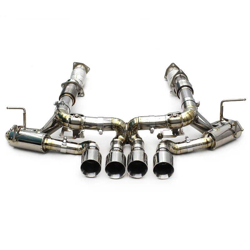 

OEM Factory Valve Exhaust Pipes For Chevrolet CORVETTE C8 Z06 2019-2025 Titanium Catback Muffler Catted Downpipe