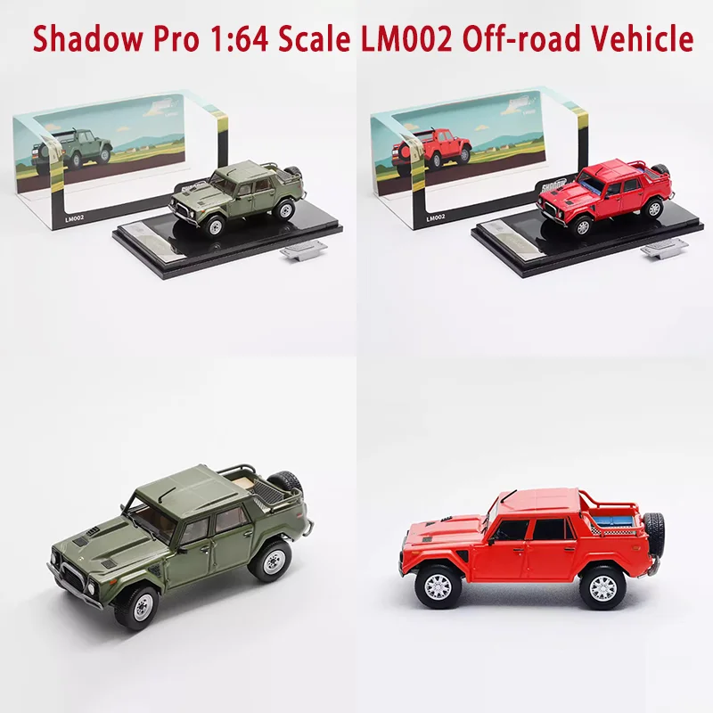 

Коллекционная модель внедорожника Shadow Pro Diecast 1:64 LM002 из сплава, сувенир, праздничный подарок, украшение для витрины