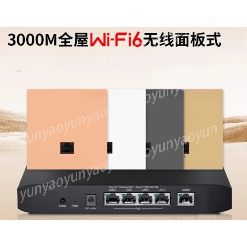 

Точка доступа Wi-Fi 6 Gigabit Wall Plate 162E для бесшовного покрытия всего дома и офиса, простая установка, питание от сети