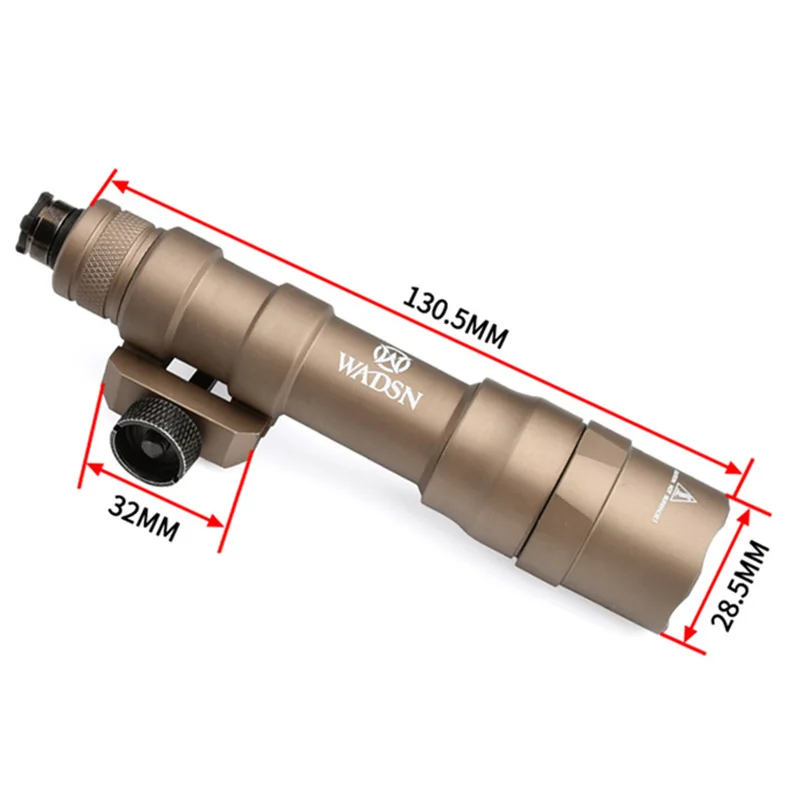 WADSN SF M600DF Tactical Flashlight High Lumens White LED 1400 Lumens Scout Light Picatinny Rail For Toy GUN Airsoft Accessories