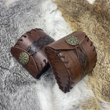 Ortaçağ Küçük Kare Çanta İskandinav Viking Tarzı Retro Bel Çantası Erkekler Crossbody Çanta Kare bozuk para cüzdanı saklama çantası Cosplay Sahne