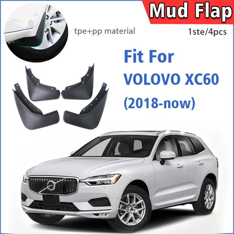 

For Volvo XC60 2018 2019 2020 2021 2022 2023 2024 2025 Mudflaps Fender Mud Flap Guards Splash Mudguard Car Accessories 4pcs