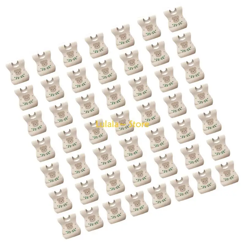 

Y4QA 50pcs Infant Bib Toddler Bib Provid Quick & Easy Solution for Clean Mealtimes