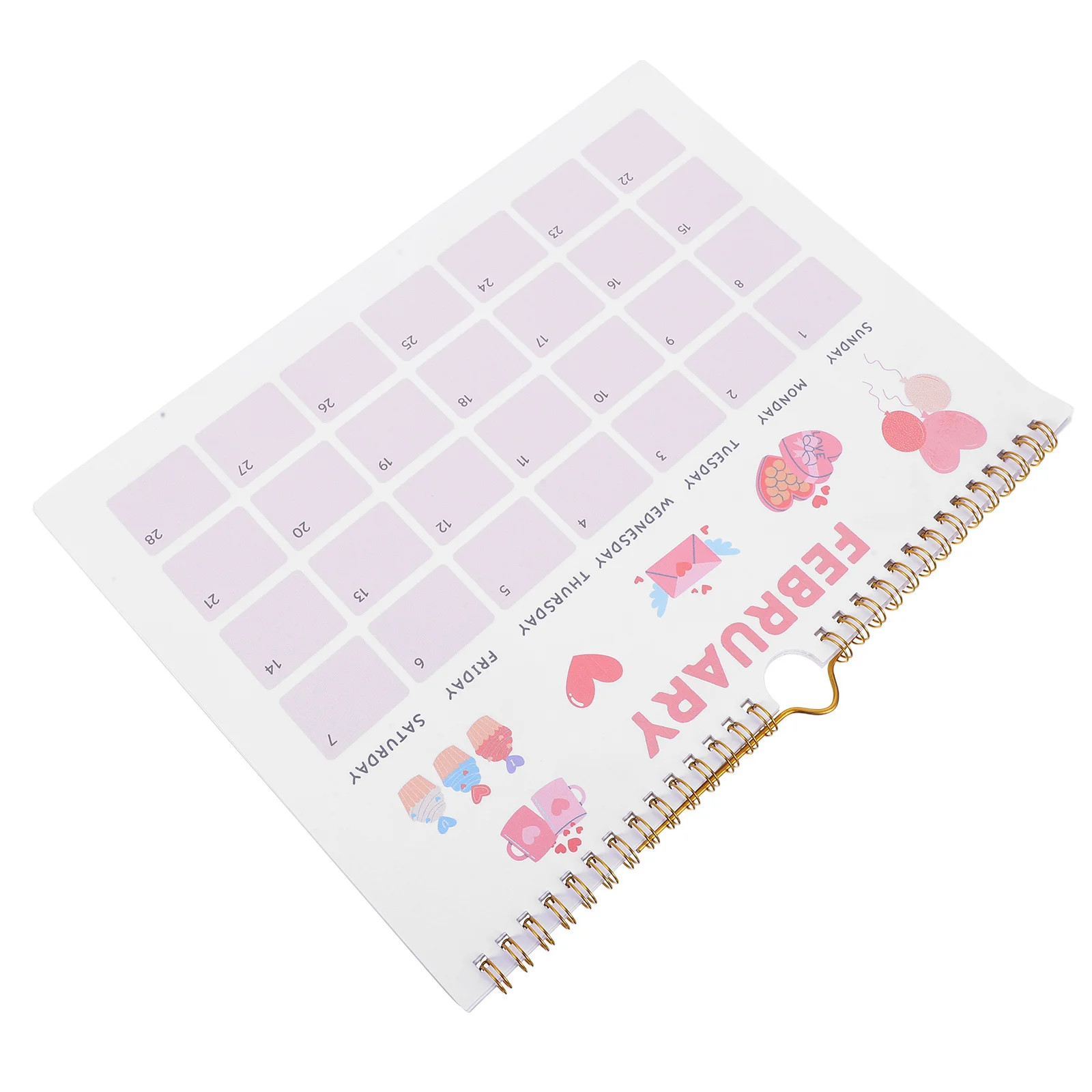 

2026 Monthly Calendar Wall Mounted Paper Planner with Cartoon Accents Large Print Easy Flip Pages for School Office Home