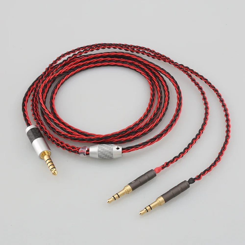 High Quality Red Black Headphone Earphone Cable For Hifiman Sundara Ananda HE1000se HE6se DEVA he400se Arya He-35x