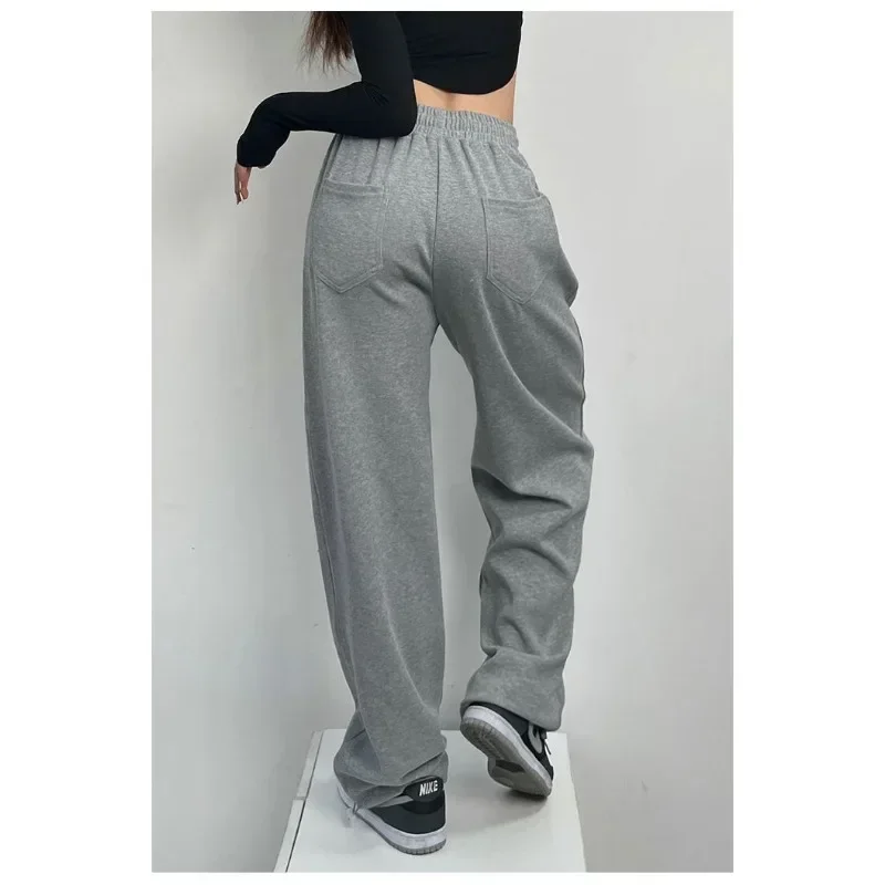 Loose Baggy Grey Sweatpants Women Casual Jogger White Sports Pants Korean Fashion Training Trousers Kpop Harajuku Streetwear