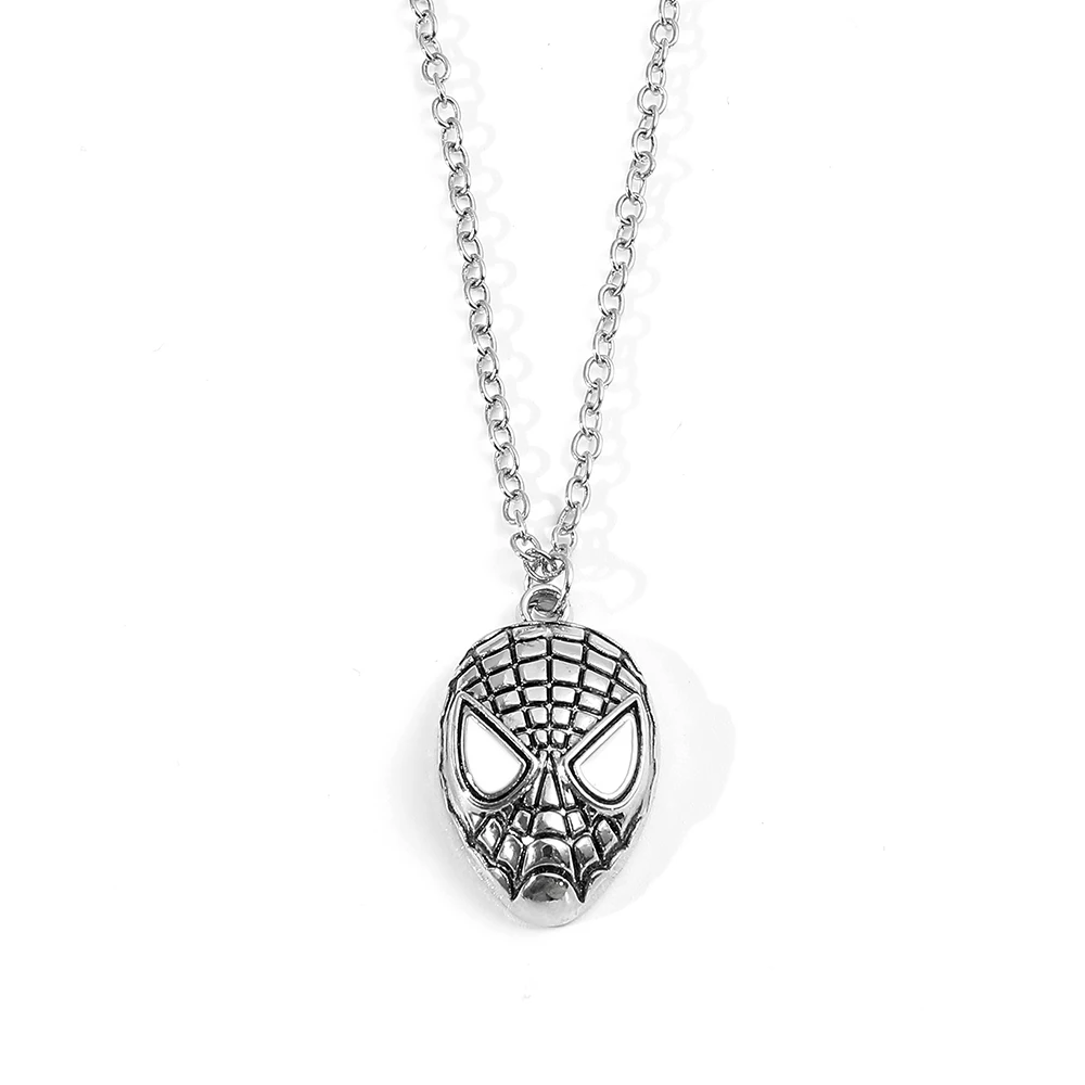 Marvel Popular Figures Spiderman Pendant Necklace The Avengers Superheroes Spider-Man Necklace for Friend Gifts