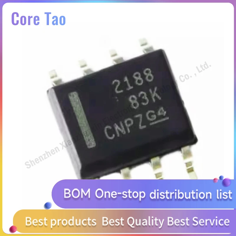 5PCS/LOT  OPA2188AIDR OPA2188 Screen printing 2188 SOP8 Zero drift operational amplifier chip