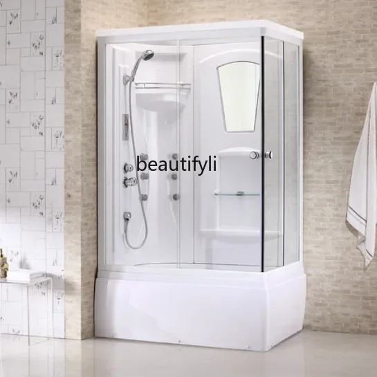

A55 Tempered glass arc fan rectangular shower room, steam bath room, bathroom