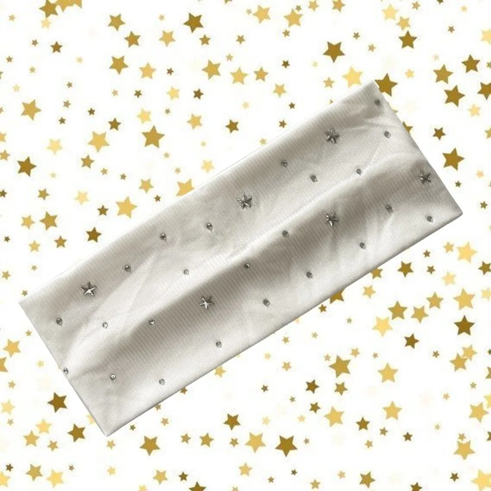 

New Sweat-Absorbing Yoga Headband Bling Diamond Solid Color Headscarf Elastic Breathable Elastic Turban Hair Accessories