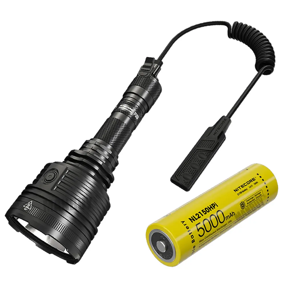2026 Nitecore P30i 2000 Lumens Flashlight Aluminum Alloy Waterproof Search Torch 5000mAh 21700 Rechargeable Battery Rsw2i Remote