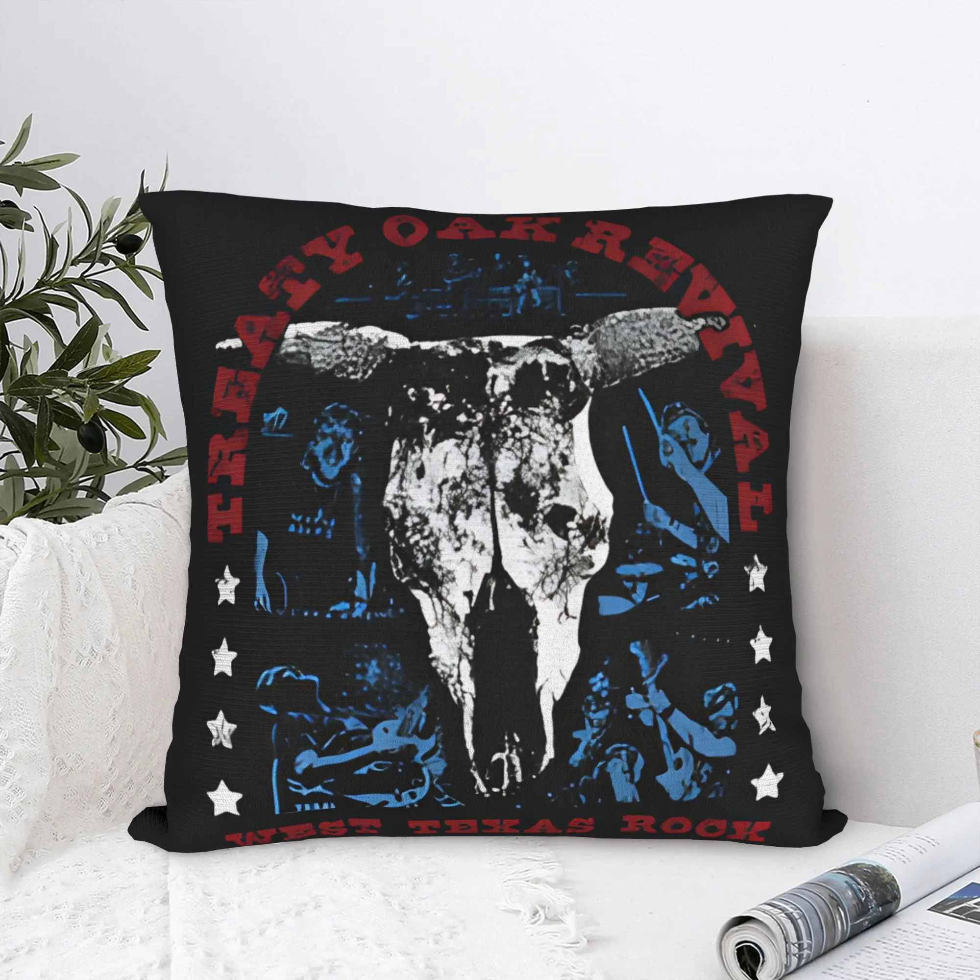 Pillow Case Country Music Band Treaty Oak Revival Soft  Pillow Cover For Living Room Bed Chair Morden Pillowcases
