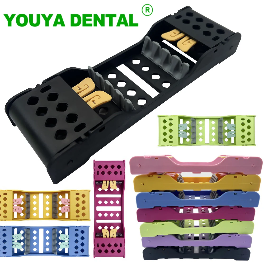 4 Slots Dental Sterilization Box Plastic Disinfection Placing Case Cassette Rack Tray Holder Dentist Dentistry Lab Instruments