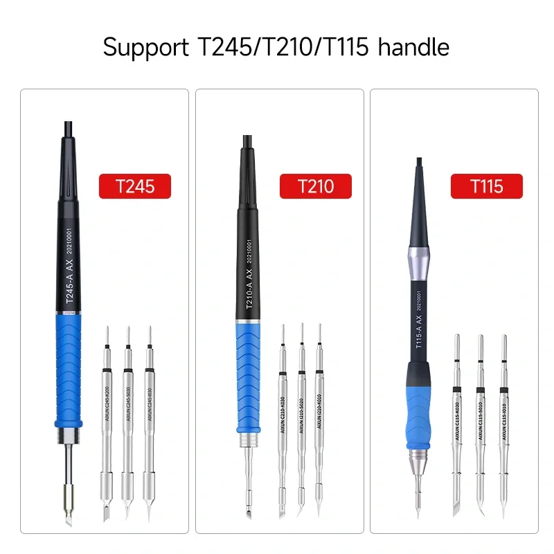 Aixun T420D Dual Channel Intelligent Soldering Station with C245 C210 C115 Welding Handle Iron Tip for PCB SMD Repair Tools Set