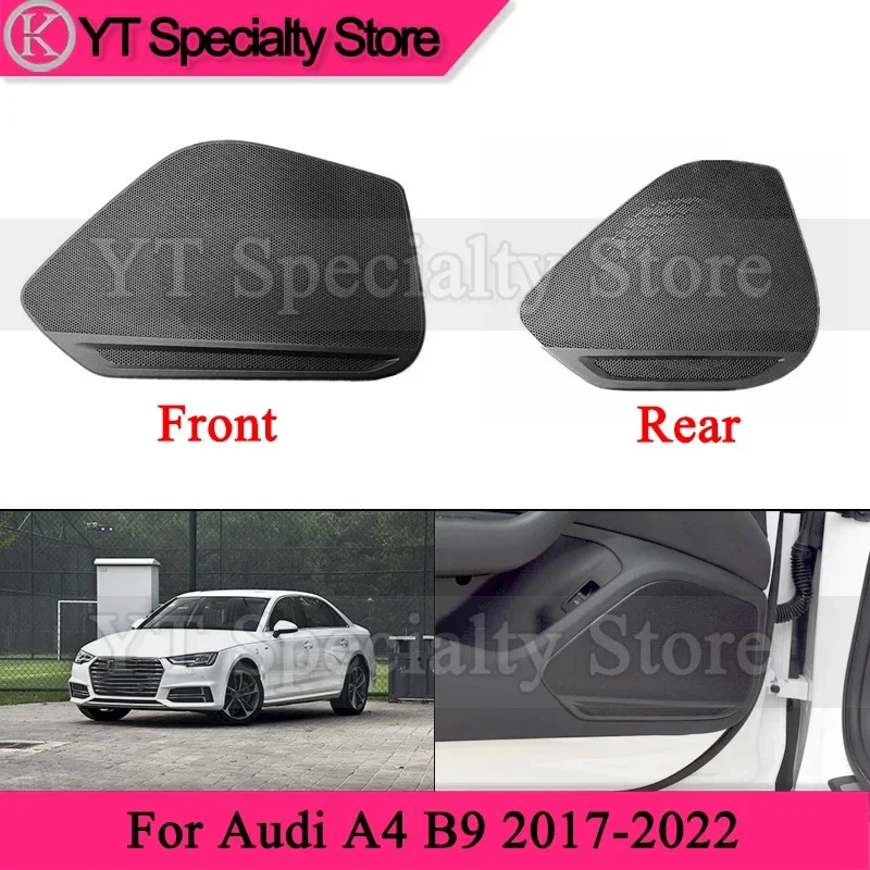 

Kamshing Auto Front Rear Interior Door Speaker Cover Trim Panel Cover For Audi A4 B9 2017-2022 Car Door Woofer Cover