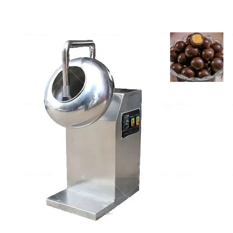 Stevige en stevige multifunctionele chocolade amandelen noten coating machine pinda suiker snoep coating machine