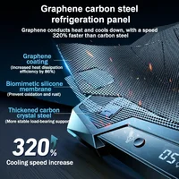 D11 Mute Gaming Laptop Cooler Base with RGB Foldable Adjustable Heat Dissipation Stand Support 12-18'' Notebook Cooling Bracket - Image 5