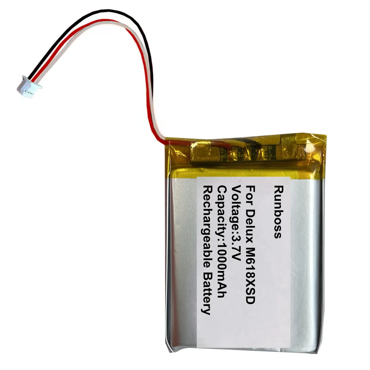 3.7V 1000mAh Mouse Battery For Delux M618XSD Wireless Bluetooth Seeker Ergonomic Vertical
