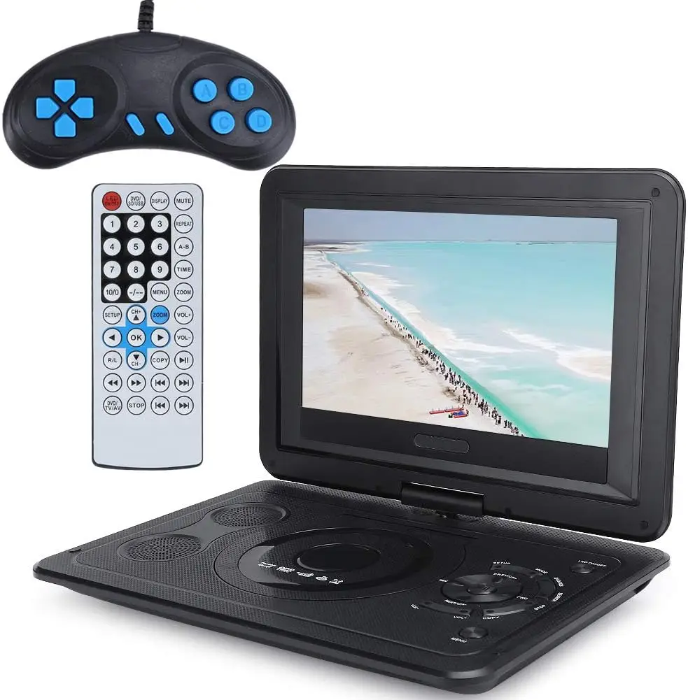 

13.9 Inches Portable DVD Player Region-free EVD Player USB Port 270 Degree Rotation Swivel Screen EVD Player Lecteur DVD