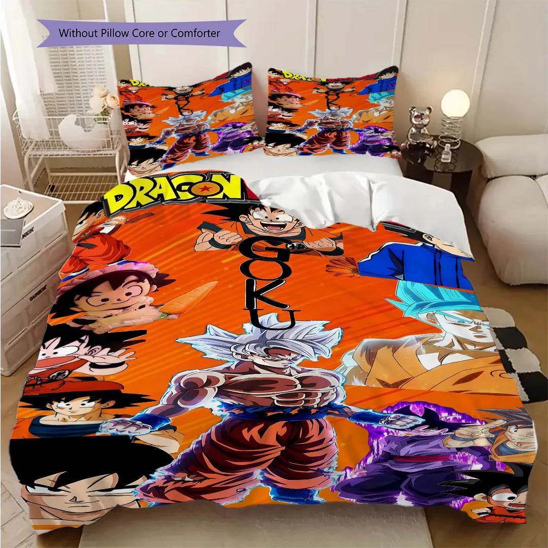 Dragon Ball Soft and Comfortable Duvet Cover, Children's Bedding Set Gift, Extra Large Size, Various Sizes Available -LXR10