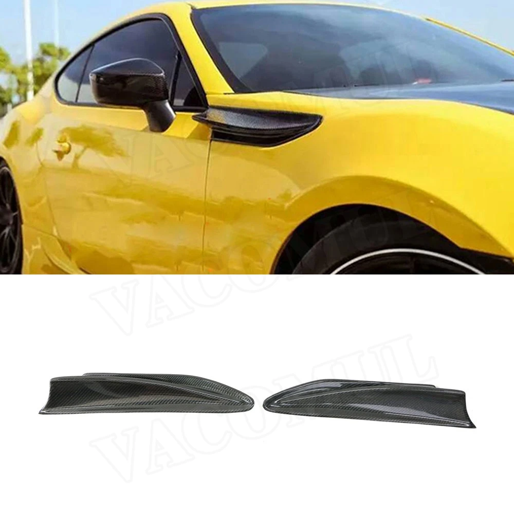 

VACOMUL 2PCS/Set Carbon Fiber Front Bumper Sider Fender Cover Trim For Subaru BRZ Toyota GT86 2012 - 2019 Car Styling