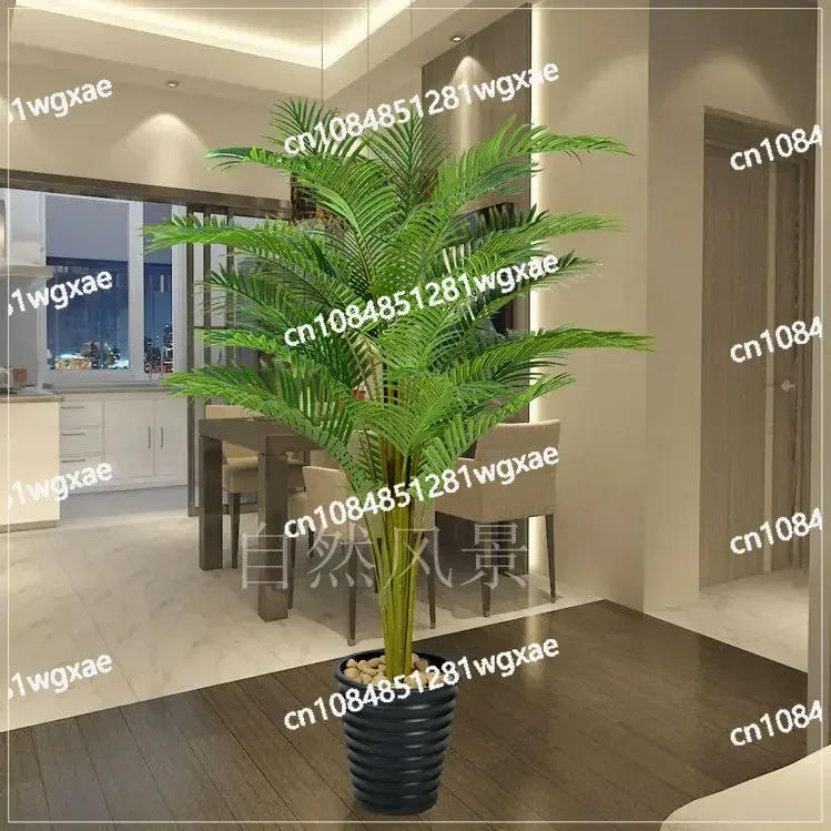 Artificial Sunflower Tree Areca Palm Wood Floor Bonsai Tree Outdoor Fake Coconut Tree Living Room and Hotel Decorative Flowers