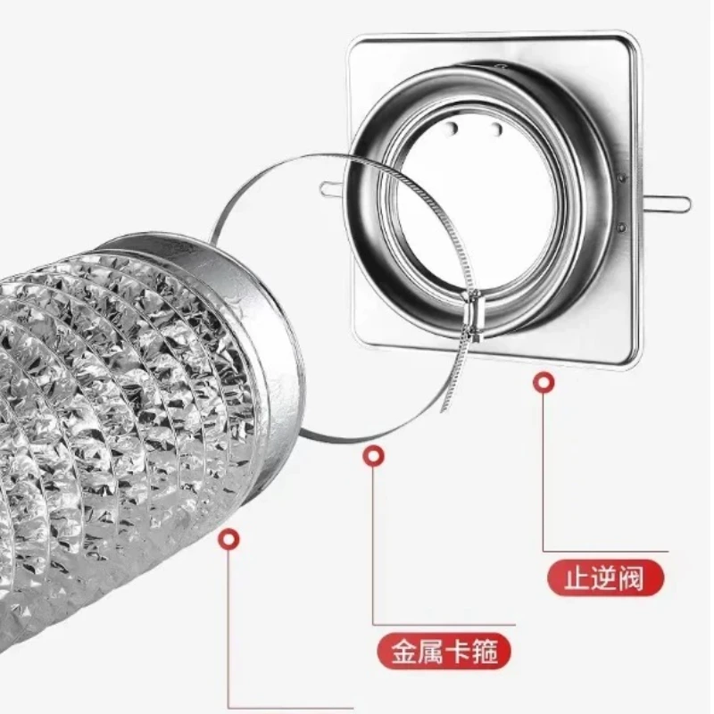 

100/150/160/180mm Stainless steel kitchen range hood check valve anti-odor control bathroom check valve