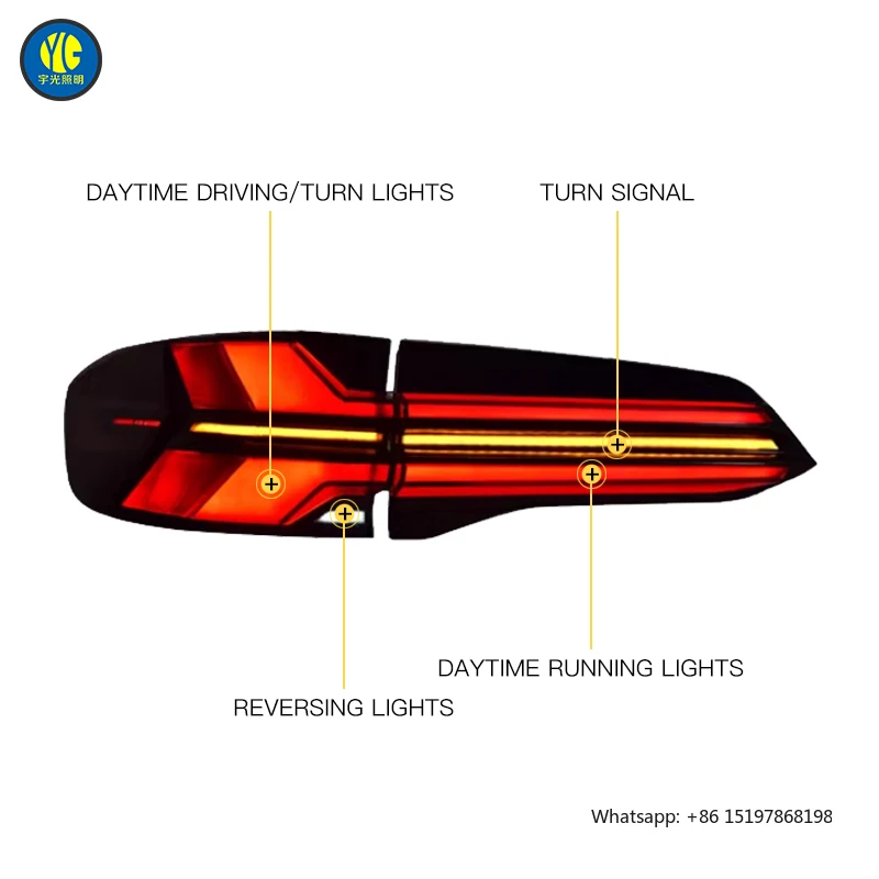 Plug and Play ด้านหลังสําหรับ Bmw X5 G05 ไฟท้าย 2019-2023 G18 อัพเกรดใหม่ไฟเลี้ยวซ้ายและขวา