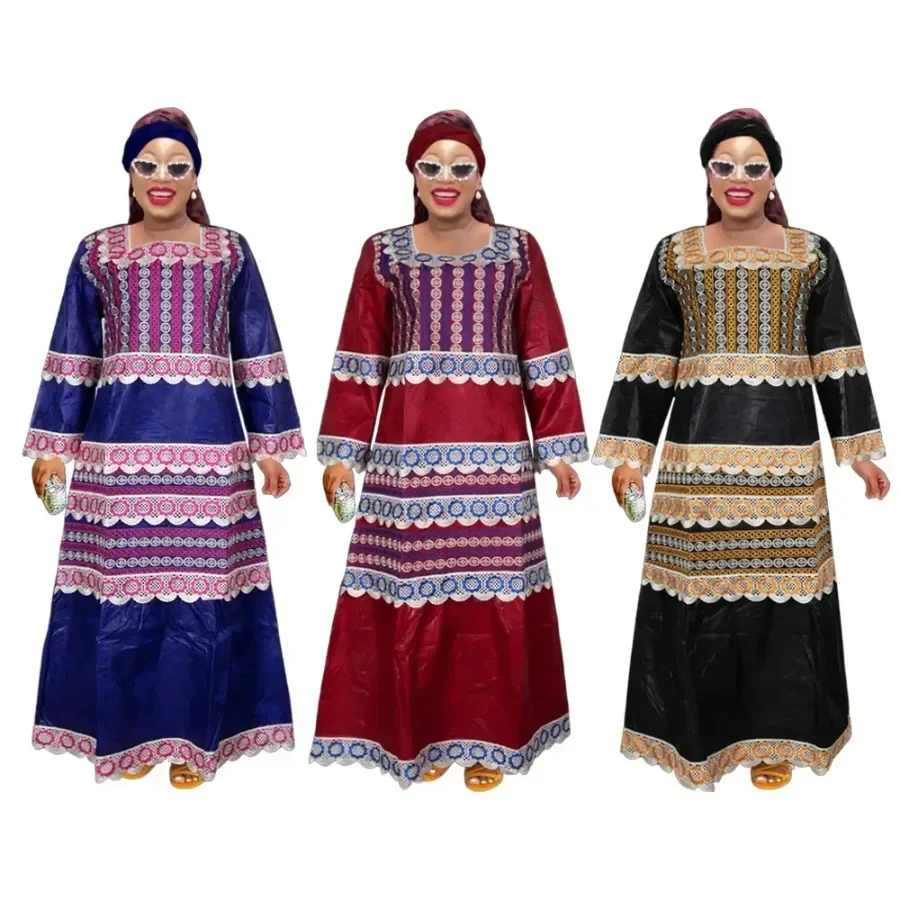 2024 African Dresses for Women Traditional Africa Clothing Dashiki Ankara Outfits Gown Abayas Robe Muslim Kaftan Long Maxi Dress