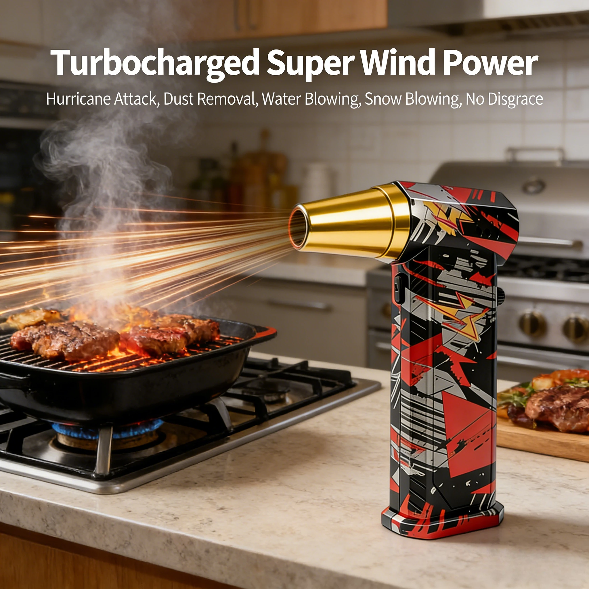 

X9 Violent Fan 130000RPM Turbo Jet Fan 5000mAh*2 Powerful Air Blower Duster Cleaner 200W High Power Duct Fan For Car PC Cleaning