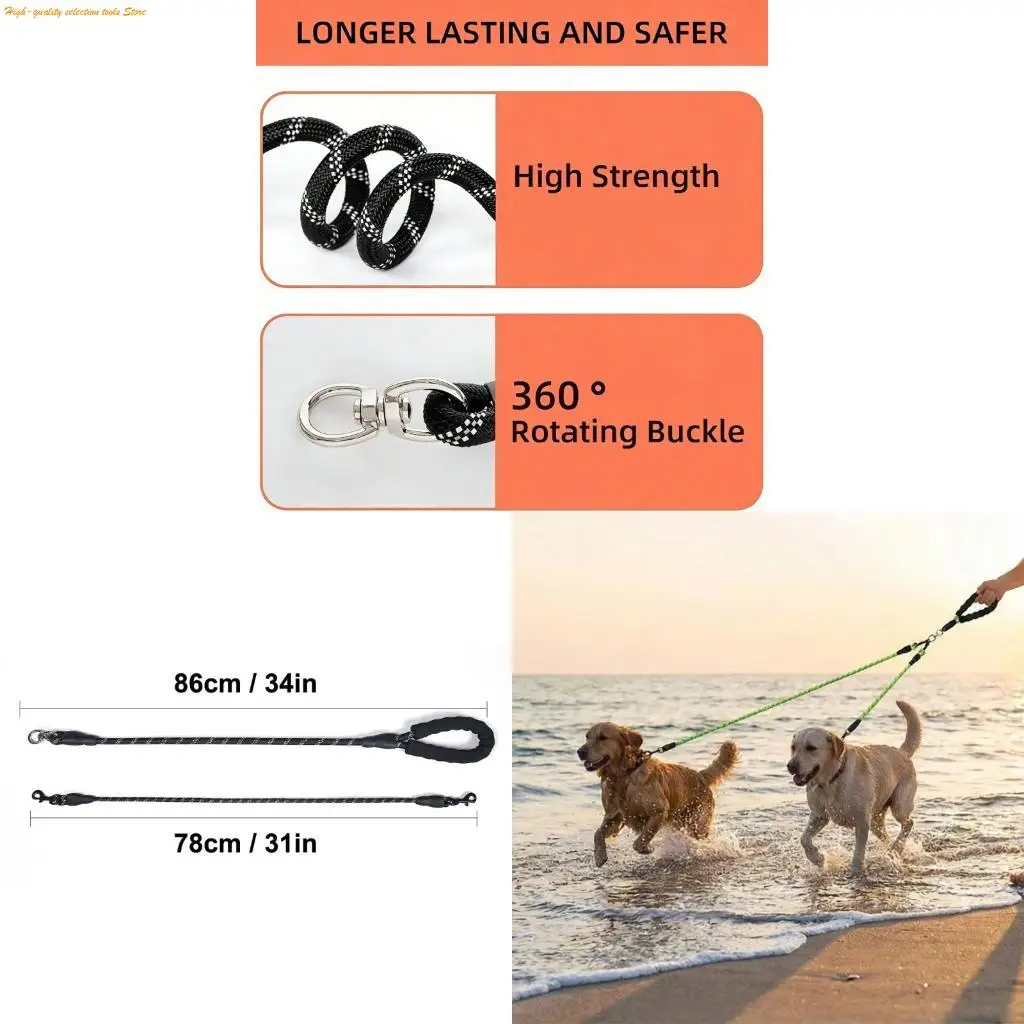 203F Durability Detachable Dog Leashes with Safety Ergonomic Handle and Reflective for Enduring Performances
