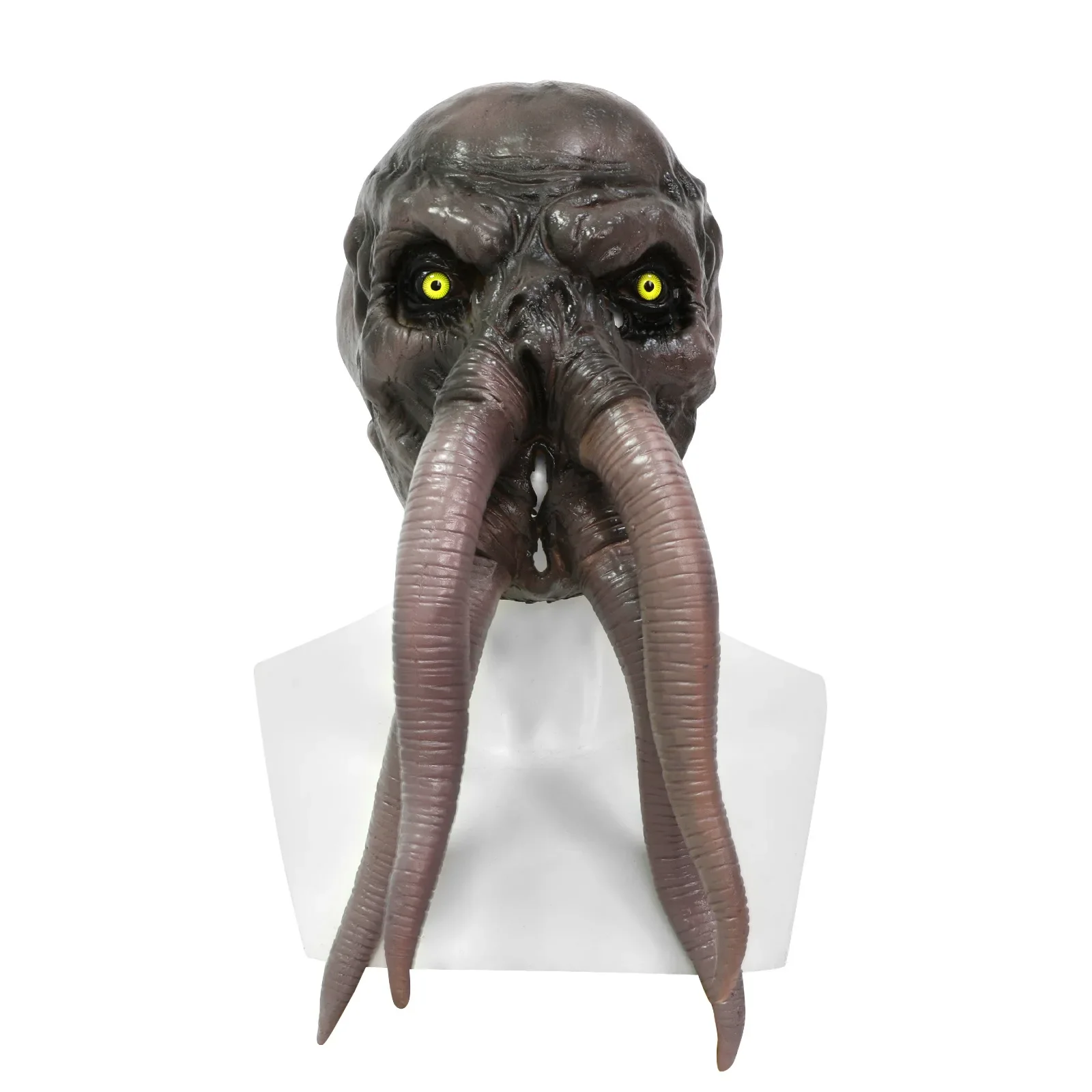 Squid Mask Game Baldur Gate 3 Lllithid Mind Flay BG3 Octopus Monster Latex Helmet Headcover Halloween Costume Cosplay Prop Decor