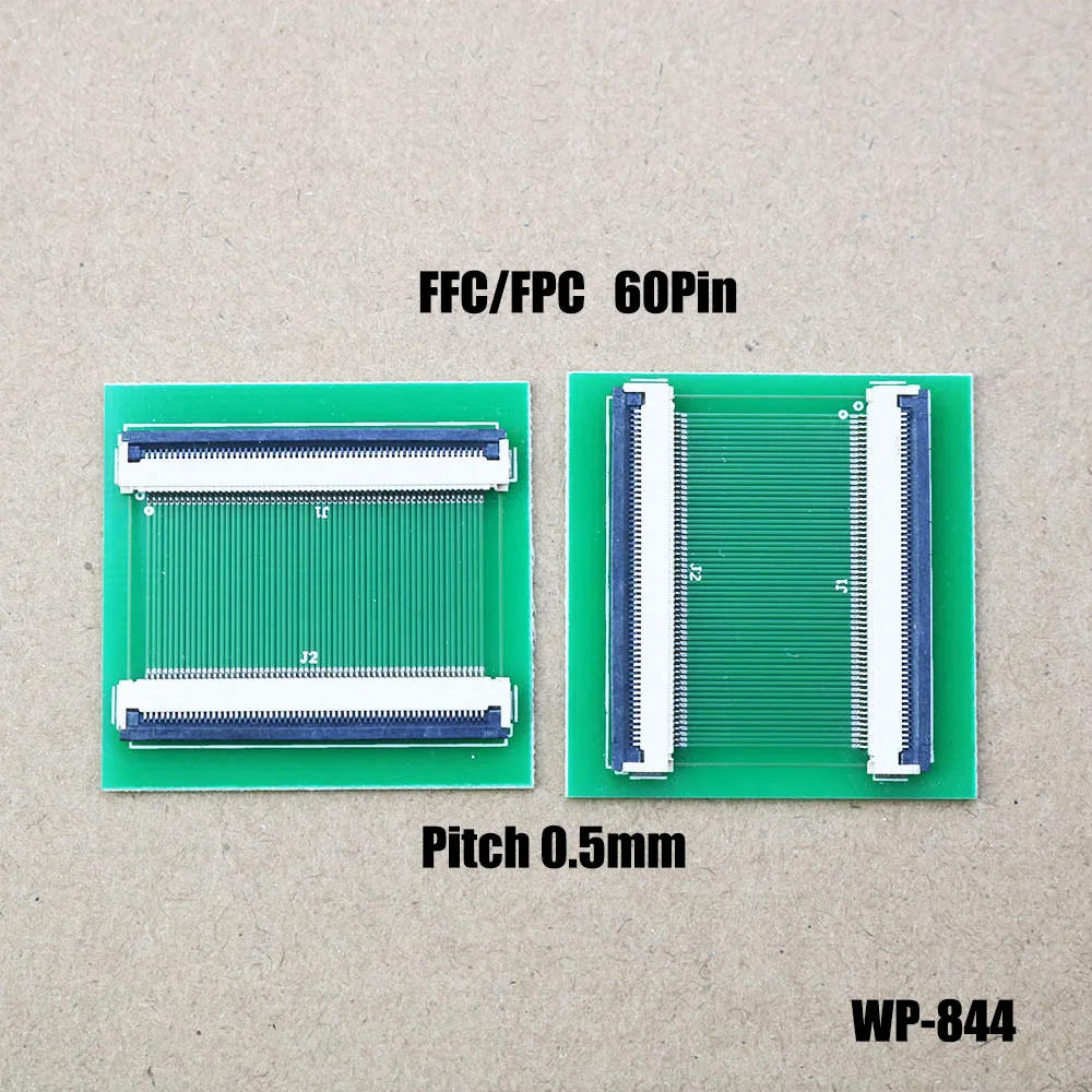 1PCS 0.5mm Pitch FPC FFC Flexible Flat Cable Extension Board 6P 8P 10P 12P 16P 20P 24P 30P 40P 50P 60PIN Connector WP-844