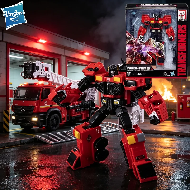 【disponibile】hasbro-giocattoli-trasformabili-power-of-the-primes-e1145-inferno-action-figure-da-collezione-classe-voyager-modello-regalo
